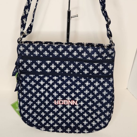 Vera Bradley Bags Vera Bradley Collegiate Collection Crossbody Uconn Nwt Blue Qulited Poshmark
